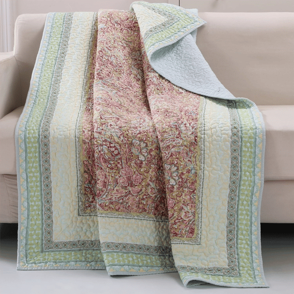 Greenland Home Fashions(tm) Palisades Reversible Quilted Throw Blan