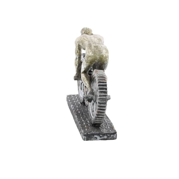 9th & Pike® Motorcycle Rider Sculpture