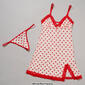 Womens Carrie Amber Intimates Flocked Heart Chemise Set - image 2