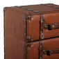 9th & Pike® Traditional Wood and Leather Traditional Chest - image 4