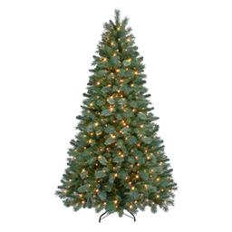 Puleo International 6.5ft. Pre-Lit Artificial Christmas Pine Tree
