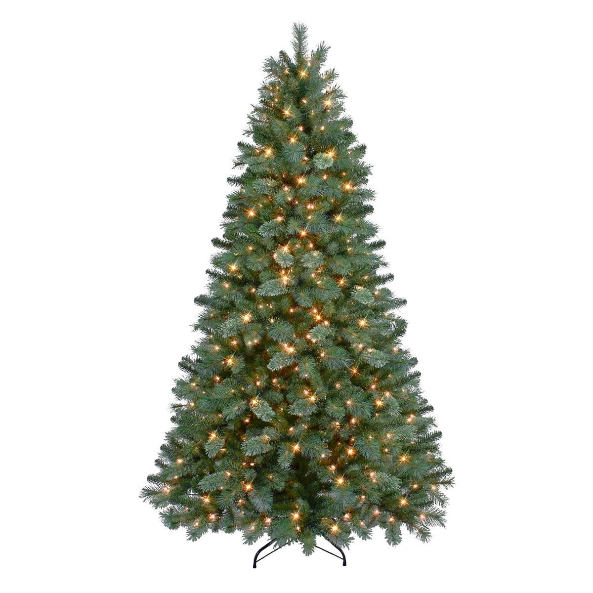 Puleo International 6.5ft. Pre-Lit Artificial Christmas Pine Tree