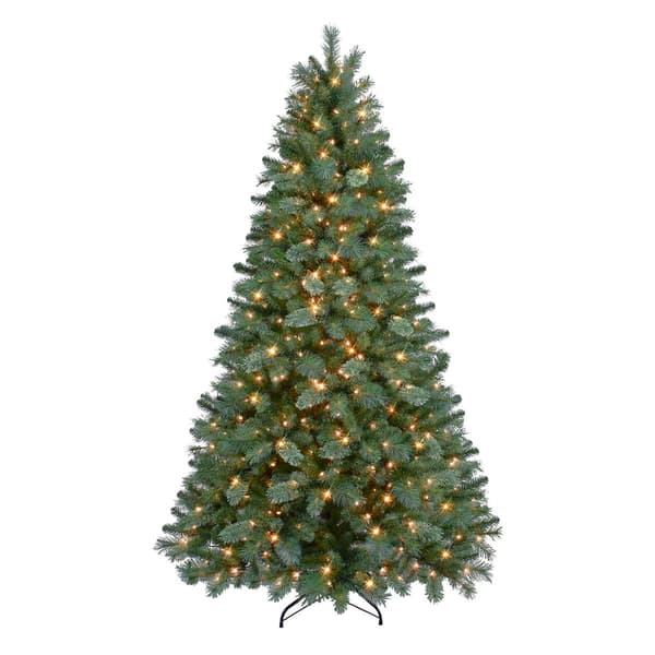 Puleo International 6.5ft. Pre-Lit Artificial Christmas Pine Tree