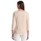 Womens Rafaella® 3/4 Sleeve Shoulder Button Stripe Blouse - image 2