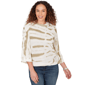 Womens Skyes the Limit Fresh Start 3/4 Sleeve Crew Neck Tie Dye - image 1