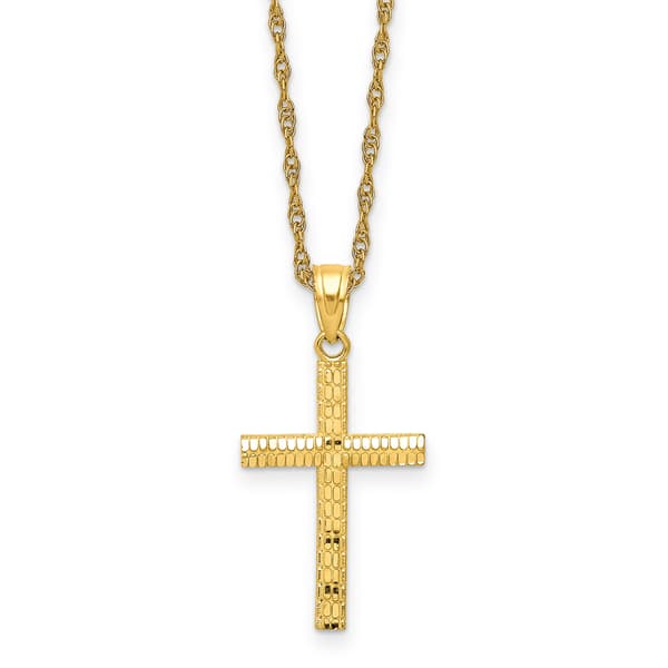 Gold Classics(tm) 10kt. Yellow Gold Cross Pendant - image 
