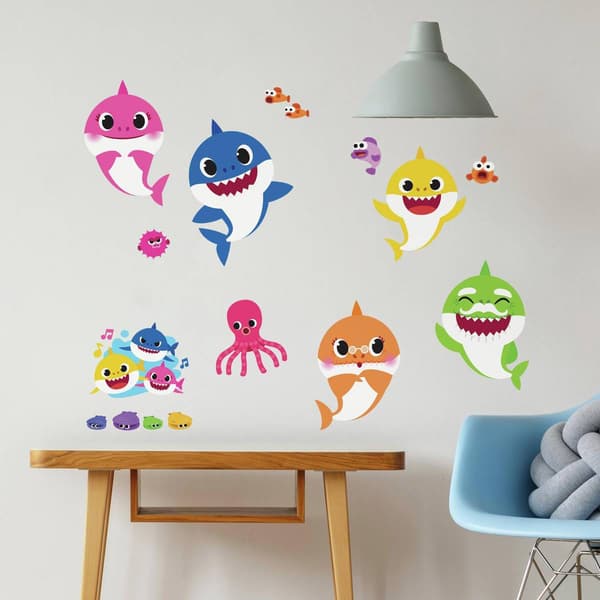 RoomMates® Baby Shark Peel &amp; Stick Wall Decal Set