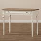 Baxton Studio Marquetterie Oak & Whitewash Writing Desk - image 1