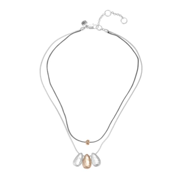 Bella Uno Gold-Tone Layered Frontal Necklace - image 