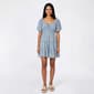 Juniors Trixxi Floral Print Puff Sleeve Tier Peasant Dress - image 1