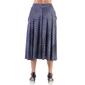 Womens 24/7 Comfort Apparel Abstract Plaid Pleated Midi Skirt - image 3