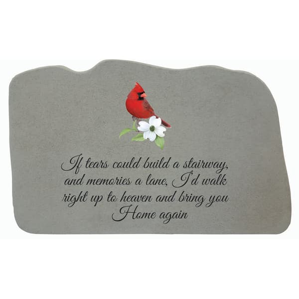 Kay Berry If Tears with Red Cardinal Memory Stone - image 