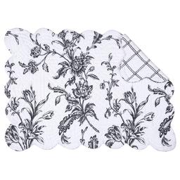 Bleighton Black Quilted Placemat
