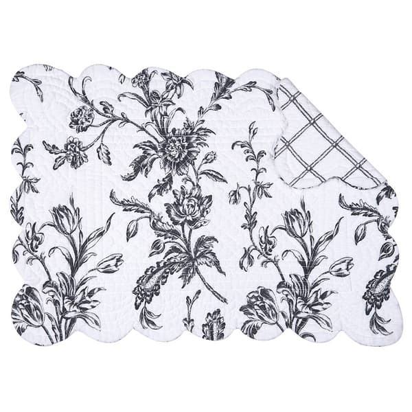 Bleighton Black Quilted Placemat - image 