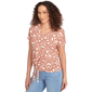 Petite Skye&#8217;s the Limit Spicy Graphic Abstract V-Neck Blouse - image 3