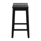 HH2 Home Fiddler Black Backless Saddle Seat Counter Height Stool - image 4