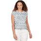 Womens Skyes the Limit Summer Spice Cap Sleeve Blouse - image 1