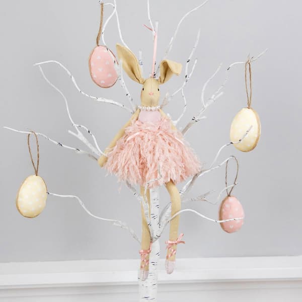 Northlight Seasonal Plush Ballerina Bunny Easter Wall Décor