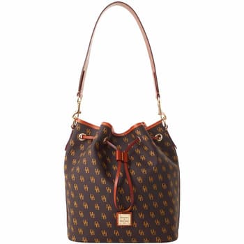 Dooney Bourke Gretta Hobo with Logo Brown Tmoro Boscov s