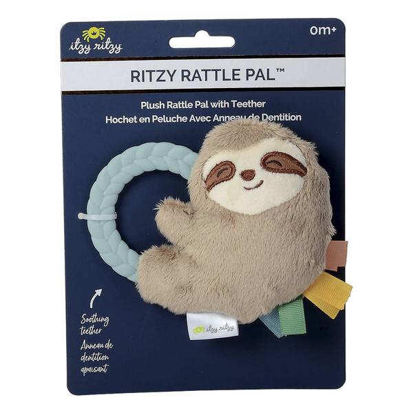 Itzy Ritzy Sloth Rattle Pal - image 