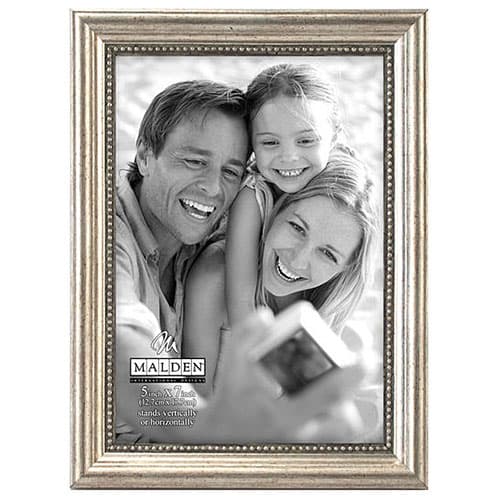 Malden Wood Frame with Silver Beads - 5x7 - image 