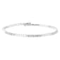 Athra Fine Silver Plated Simulated White Pearl & Crystal Bracelet - image 1