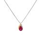 Gemstone Classics&#40;tm&#41; Created Ruby 10kt & Sterling Silver Pendant - image 1