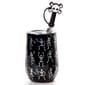 Gourmet Home Stainless Steel Dancing Wine Tumbler with Straw - image 1