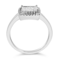 Haus of Brilliance 1/5ctw Princess Cut Diamond Halo Promise Ring - image 5