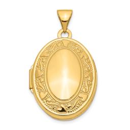 Gold Classics(tm) 14kt. Yellow Gold Oval Locket