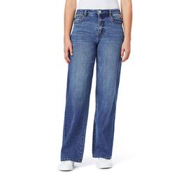 Juniors Wallflower Fearless Curvy Wide Leg Bow Jeans