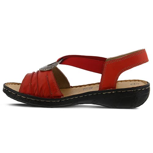 Womens Spring Step Karmel Slingback Sandals - Red