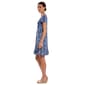 Petite MSK Short Sleeve Abstract Ruffle Hem Shift Dress - image 3