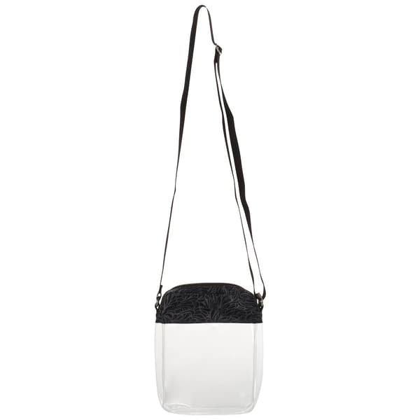Baggalini Clear Stadium Explorer Crossbody - Midnight Blossom
