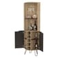 FM FURNITURE Grace Macadamia Corner Bar Cabinet - image 3