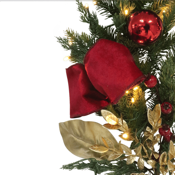 Puleo International 6ft. Pre-Lit Adorned Garland