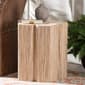 bali & pari Janeth Bohemian Woven Grasscloth End Table - image 4