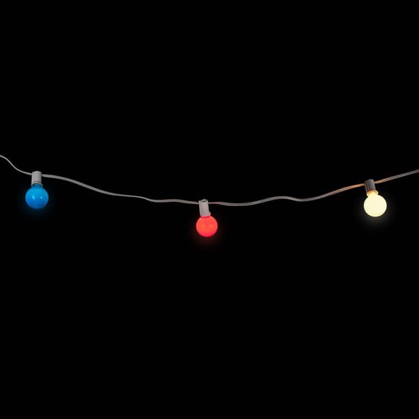 Northlight Seasonal Red White & Blue Christmas G40 Globe Lights