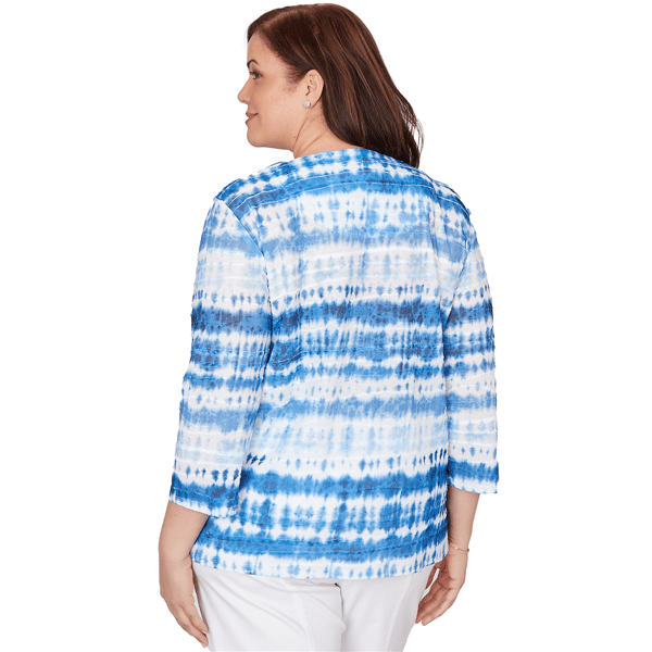 Plus Size Alfred Dunner The Royal Treatment Tie Dye Blouse