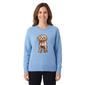 Petite Hanna & Gracie Long Sleeve Dog Crew Neck Sweater - image 1