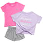 Girls &#40;7-12&#41; New Balance 3pc. Solid Tees & Marled Soft Shorts Set - image 2