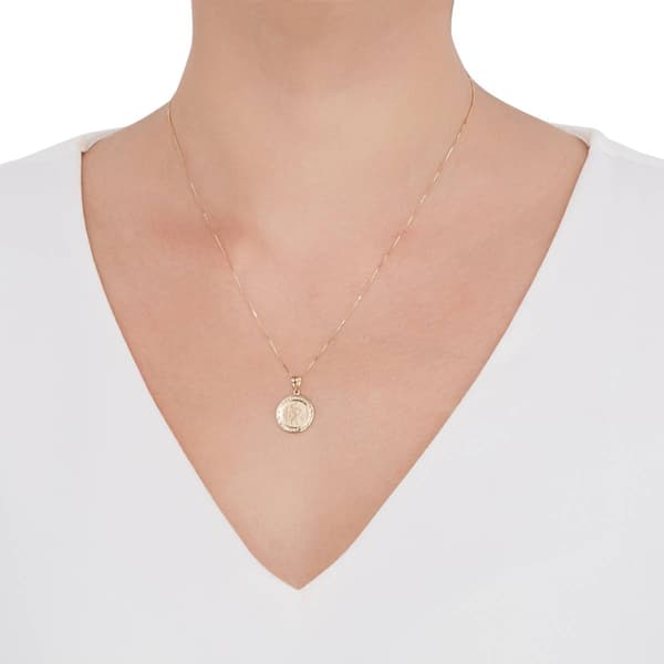 Gold Classics™ Yellow Gold St. Christopher Pedant Necklace
