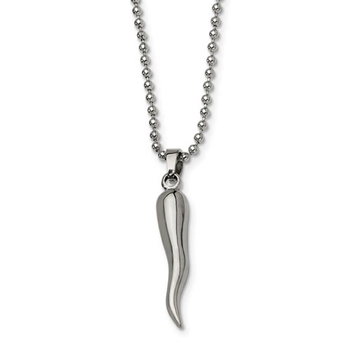 Mens Gentlemen’s Classics™ Stainless Steel Italian Horn...