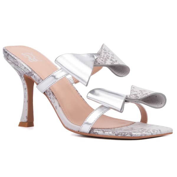 Womens New York & Company Dalila Bow Slide Sandals - image 