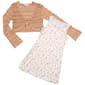 Girls (7-16) No Comment Pointelle Cardigan w/ Floral Rib Dress - image 1