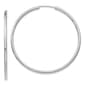 Gold Classics(tm) 46mm 14kt. White Gold Polished Hoop Earrings - image 1