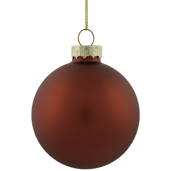 Northlight 9ct. Apple Red 2-Finish Glass Christmas Ornaments