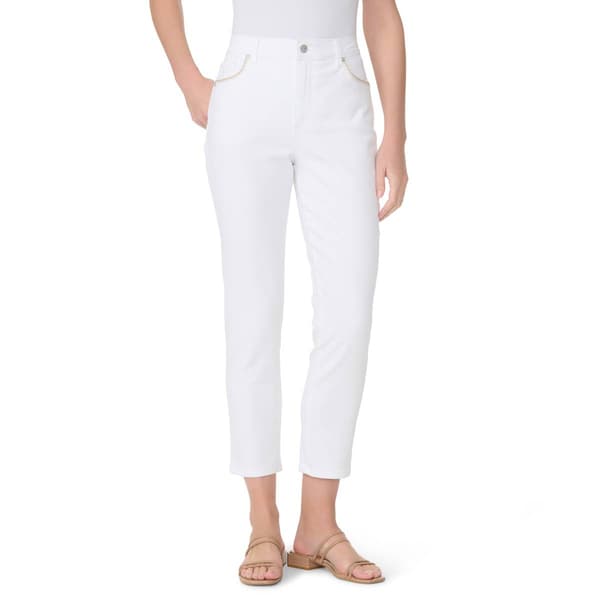 Womens Gloria Vanderbilt Amanda Embroidery Pockets Ankle Jeans - image 