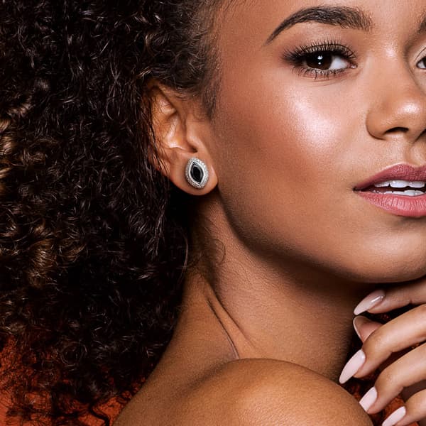 Sophia B 2 1/5ctw. Black & White Marquise Diamond Stud Earrings