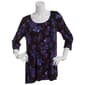 Plus Size Preswick & Moore&#174; 3/4 Sleeve Watercolor Floral Tunic - image 2